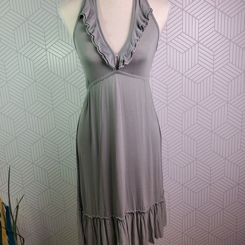 Elan Gray Resort Halter Dress